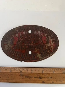 VINTAGE PENNSYLVANIA GAME COMMISSION PUBLIC HUNTING GROUNDS BOUNDARY LINE SIGN - Picture 1 of 3