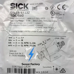 Sensore interruttore fotoelettrico 1 PZ MALATO GRL18-N1132 nuovo con scatola - Foto 1 di 5