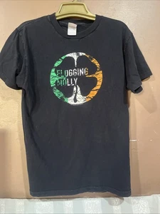 Celtic Punk Flogging Molly Band T-Shirt Fruit Of The Loom Heavy Tag Size M - Picture 1 of 3