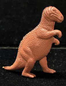 Vintage 1960er schokobraun Allosaurus Kunststoff Marx prähistorisches Spielset Figur - Bild 1 von 6