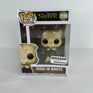 Funko Pop Movies Shrek Amazon Exclusive #1596 Puss in Boots vinyl figure - Picture 1 of 12