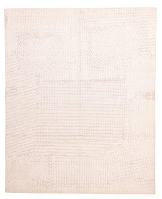 Alfombra oriental tradicional de lana de 8'0" x 9'10" con telar a mano Foto 1 de 4