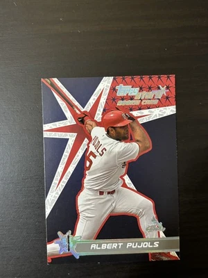 Albert Pujols 2001 Topps Stars Rookie #198 RC St Louis Cardinals MVP Champion - Image 1 of 2
