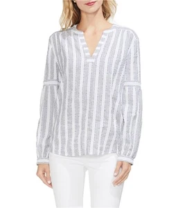 Vince Camuto Womens Nubby Peasant Blouse - Picture 1 of 1