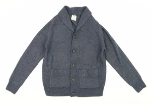 Marks and Spencer Men's Blue Cardigan, M, Collared Knit - Picture 1 of 12