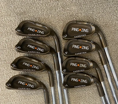 Ping Zing BeCu iron set 3-SW (missing 5 Iron) beryllium copper - Image 1 of 4