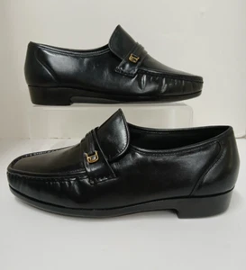 Florsheim Riva Herren Mokassinnaht Halbschuh - Schwarz Leder Komfort Größe 7,5 5E - Bild 1 von 18