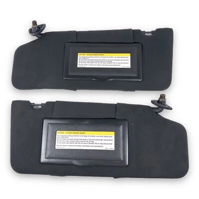 Par de parasoles laterales para conductor y pasajero Pontiac Grand Prix 1994-1996 tela negra Foto 1 de 4