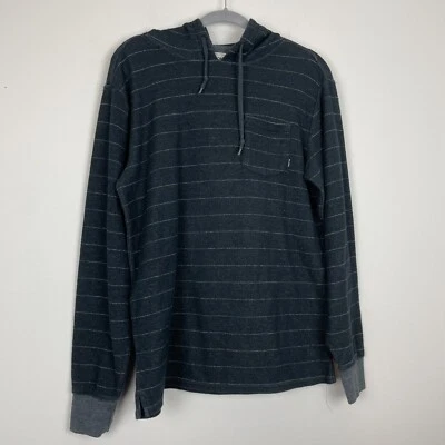 Para Hombres BILLABONG Rayas Baja Pullover Sudadera con Capucha Camisa Talla Mediana Azul Oscuro Foto 1 de 3