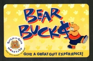 BUILD-A-BEAR WORKSHOP Bear Bucks ( 2004 ) Gift Card ( $0 ) - Picture 1 of 1
