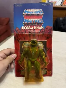 Masters of the Universe Motu Kobra Khan Mattel 1983 Malesia nuovo in blister - Foto 1 di 8
