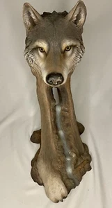 Neil J Rose Distant Eyes, Treibholz Wolfsskulptur, limitierte Auflage # 318/2500 - Bild 1 von 9