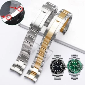 Correa de reloj de acero inoxidable 20 21 mm para pulsera Rolex Daytona + herramientas - Imagen 1 de 8