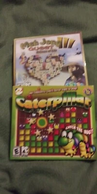 Caterpillar &  Mah Jong Quest 3 PC CD-ROM Game Software Windows Rated E- Family - Image 1 of 2