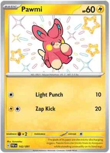 Pawmi 142/091 - Baby Shiny - Paldean Fates - Pokemon TCG - Picture 1 of 1