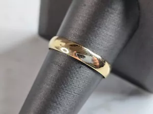 Anello da uomo vintage estate oro 14k Tessler bianco fascia nuziale, 2,1 g E5458 - Foto 1 di 5