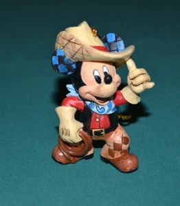 DISNEY TRADITIONS ROUNDUP MICKEY Hanging ORNAMENT by J. SHORE #A25905 - TOP - Bild 1 von 7