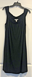 VTG White House Black Market Ladies Black Dress Sz Large RN 111459 Made In USA