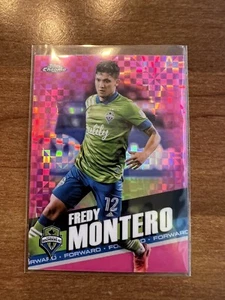 2022 Topps Chrome MLS Pink X Fractor Fredy Montero Seattle Insert Refractor - Picture 1 of 2