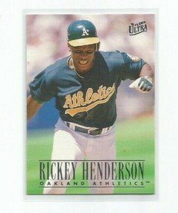RICKEY HENDERSON (Oakland A's) 1996 FLEER ULTRA CARD #114