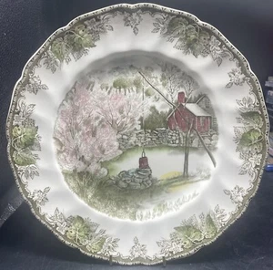 Johnson Brothers Friendly Village “The Well” Large 10 1/2” Dinner Plate EUC - Picture 1 of 2