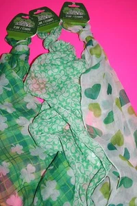 ST PATRICKS DAY SHAMROCK SCARF Set of 3-Infniti Wrap-Decor-Decoration*USA SELLER - Picture 1 of 10