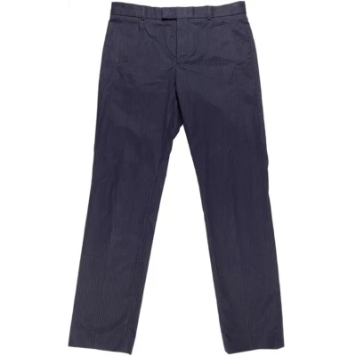 Pantalones de algodón MARNI para H&M a rayas verticales pierna recta azul marino para hombre 34x31,5 Foto 1 de 4