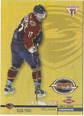 Ilya Kovalchuk 2001-02 Pacific Private Stock Titanium Draft Day Edition RC /780 - Image 1 of 2
