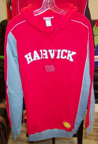 VINTAGE CHASE #29 SHELL RCR KEVIN HARVICK HOODED FLEECE SWEATSHIRT HOODIE LARGE Cover