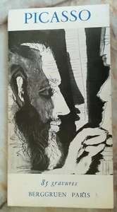 PICASSO 85 GRAVURES Galerie BERGGRUEN 1966 AVEC TARIF - Picture 1 of 1