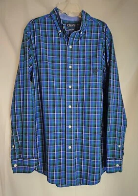 Chaps Ralph Lauren Shirt Men's Medium Collared Long Sleeve Button Up Easy Care - Image 1 of 4