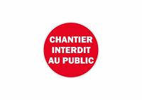 panneau COUR PRIVÉE STATIONNEMENT STRICTEMENT INTERDIT SAUF RÉSIDENTS 