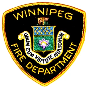 WINNIPEG – FIRE DEPARTMENT – MANITOBA CANADA Fire Patch EMS Rescue Public Safety - Picture 1 of 1