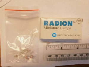 10 SPC Radion 6838 Miniatur-Glühlampen 28 V 24 mA axial bleihaltig - Bild 1 von 1