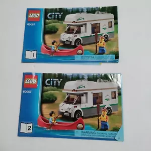 LEGO 60057 City Camper Van Libro 1 e 2 SOLO Manuale Istruzioni - NO MATTONCINI - Foto 1 di 3