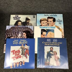 Lot Of 6 Classic Movies On 12” Laserdiscs Dorris Day Gregory Peck Gene Kelly EUC