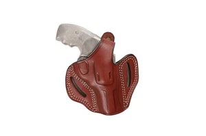 Pusat Holster Leather Belt Holster Charter Arms Pitt bull 45 Acp 2.5 inch - Picture 1 of 28