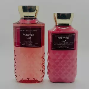 Bath & Body Works FOREVER RED Body Lotion & Shower Gel Body Wash Gift Duo Set - Picture 1 of 6