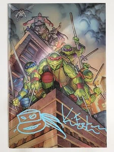 Teenage Mutant Ninja Turtles #1 casi nuevo 9,4 2020 lámina Eastman firmada con certificado de autenticidad de nueva marca c - Imagen 1 de 3