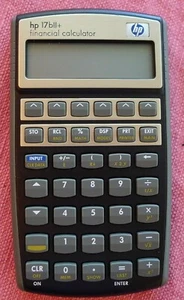 HP 17bii+ Gold Finanzrechner Top Zustand mit Etui - Bild 1 von 9