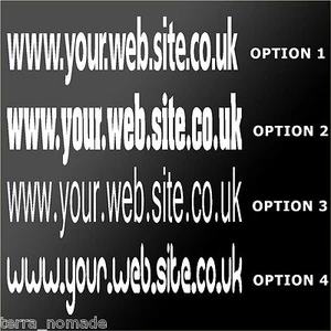 2 x individuelle Geschäftsfahrzeug Werbung Website Aufkleber, Vinyl, Abziehbilder - Bild 1 von 2