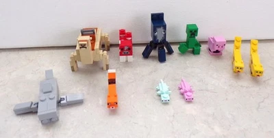 Lot Lego Minecraft squid camel dolphin pig axolotl creeper mooshroom fox ocelot - Image 1 of 4