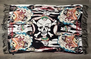 Ed Hardy by Christian Audigier Schal Mehrfarbig Grafik Fransen - Bild 1 von 8