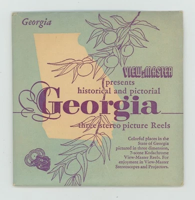 GEORGIA The Peach State 1955 View-Master Packet with Reels GA-123 - Image 1 of 2