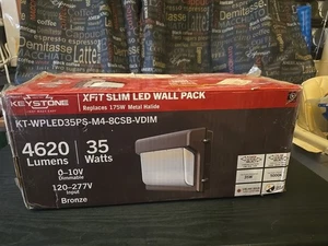 Keystone XFit LED Wall Pack - Power and Color Select - 4620Lm - Dusk to Dawn - Picture 1 of 4