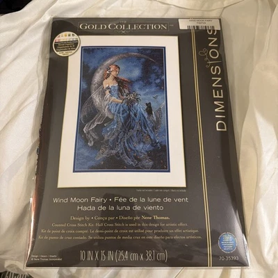 New Dimensions The Gold Collection Wind Moon Fairy Counted Cross Stitch Kit  - Image 1 of 2