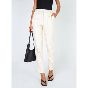 Faux leather pants Princess Polly exclusive 8 Vegan Preppy Casual Punk  - Picture 1 of 7