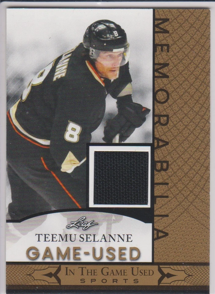 2024 HOJA EN EL JUEGO *CAMISETA TEEMU SELANNE GW (NHL) Foto 1 de 1