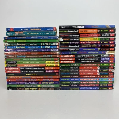 HUGE R.L. Stine Books Lot of 40 Goosebumps Fear Street The Beast Horrorland More Foto 1 de 4