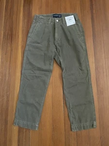 Abercrombie & Fitch Men LTW Jeans Loose Fit Sz 28x26 Y2K Olive Green Comfort - Picture 1 of 9